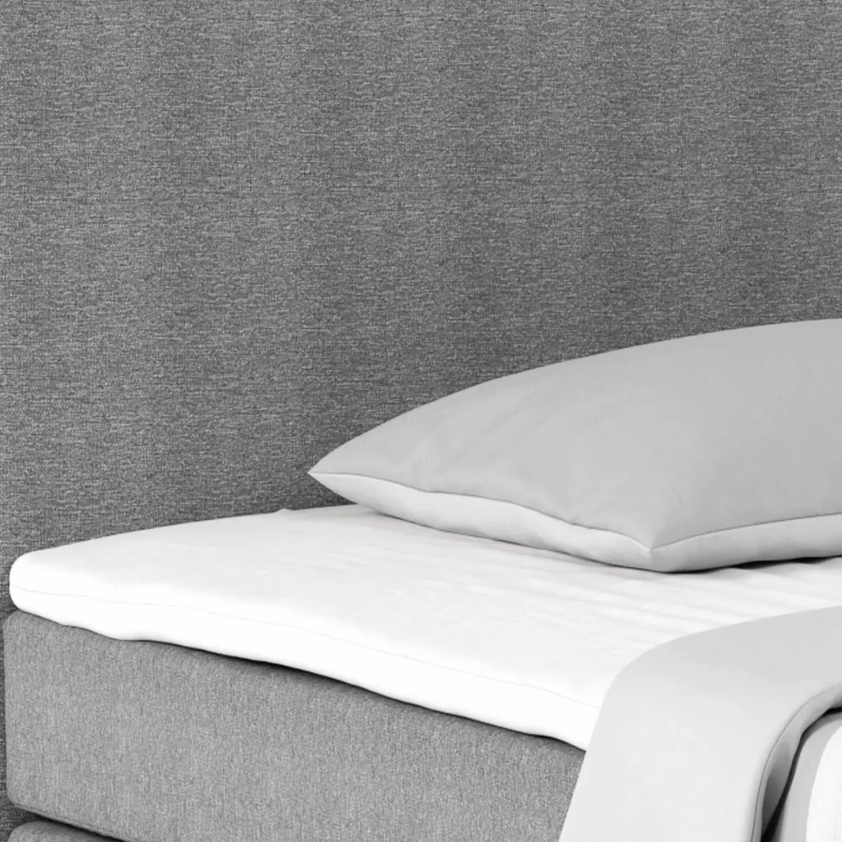 Boxspringbett Nero 140 x 200 Hellgrau