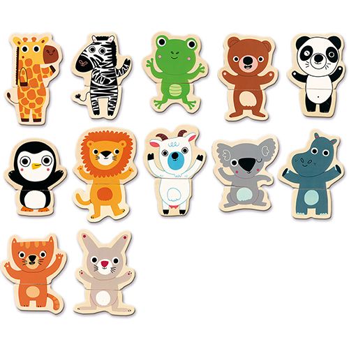 Djeco houten magneten jungle (24st) DJ03118