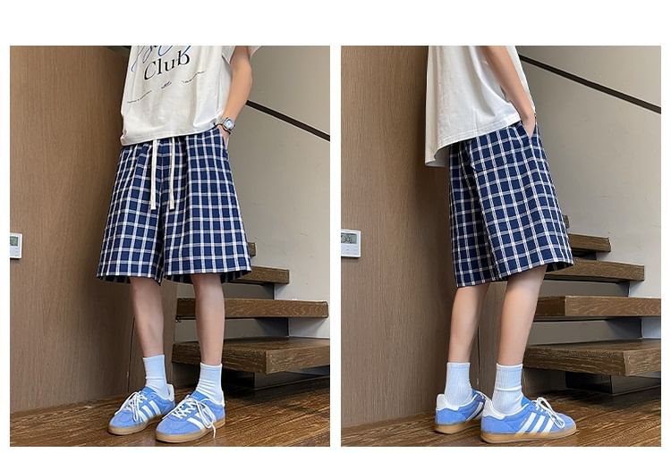 AXEN - Bermuda met trekkoord in de taille
