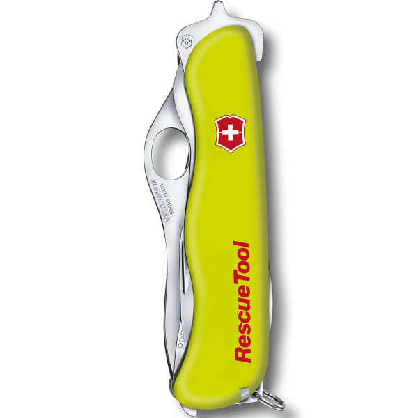 Couteau randonnée VICTORINOX RESCUE TOOL ONE HAND FLUO