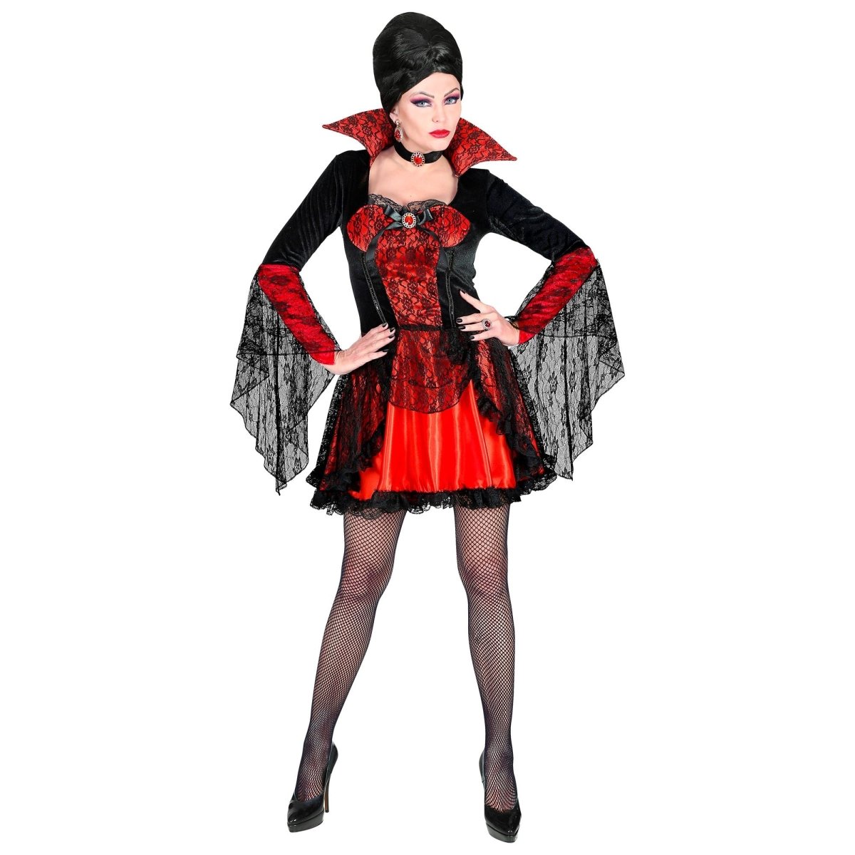 Halloween Kostuum Dames Vampier Kant
