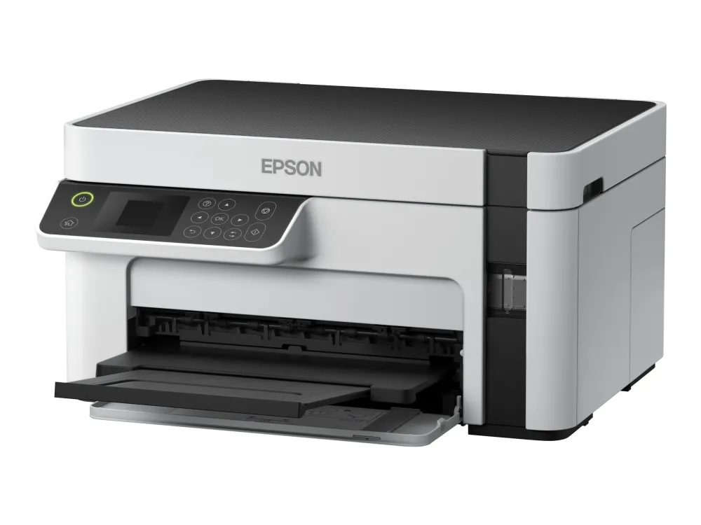 Epson EcoTank ET-M2120 - Multifunktionsprinter - S/H - blækprinter - A4/Legal (medie) - op til 15 spm (udskriver) - 150 ark - USB, Wi-Fi - hvid