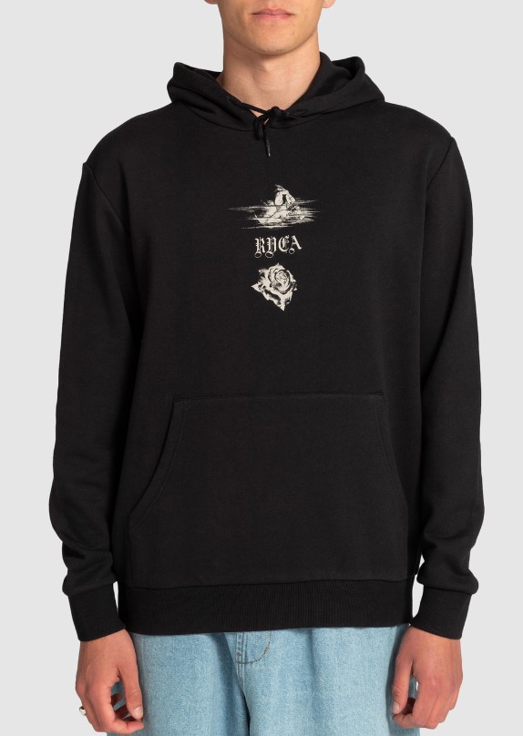 Rvca Beach Tiger Hood Black
