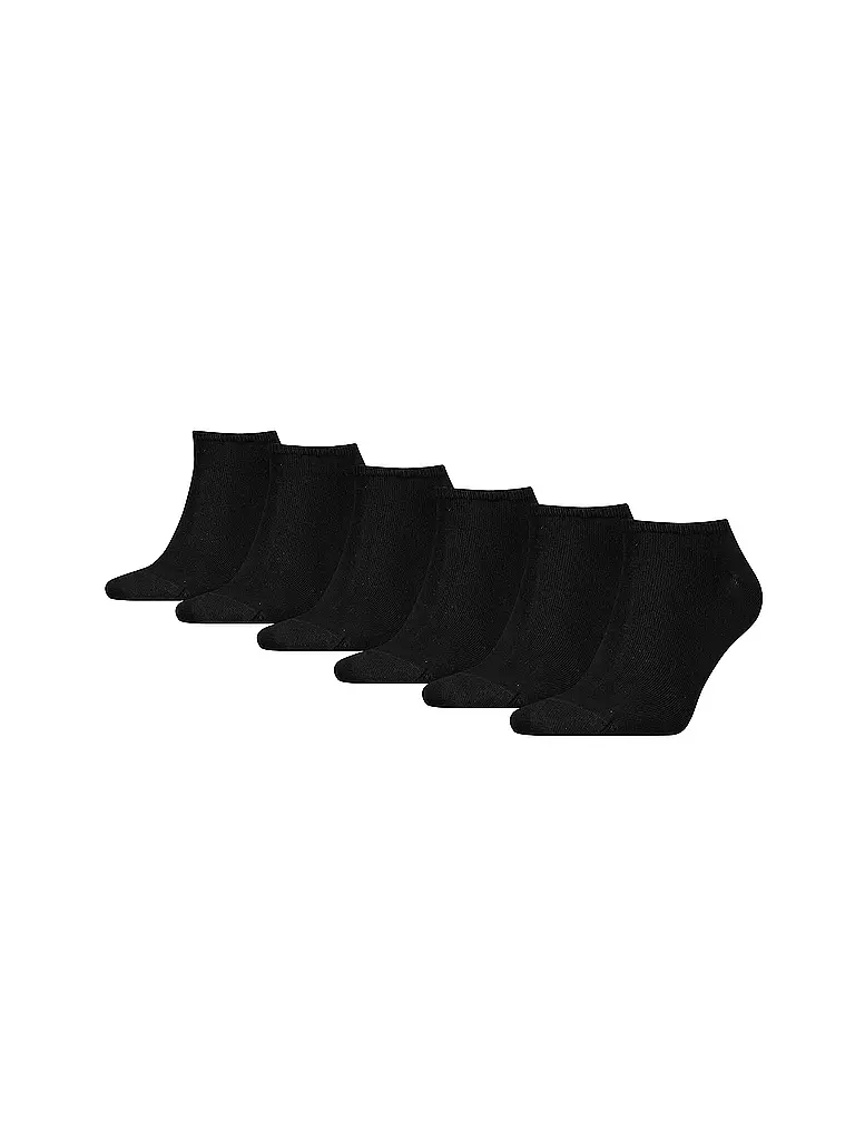 TOMMY HILFIGER Sneaker Socken 6er Pkg. Black  schwarz