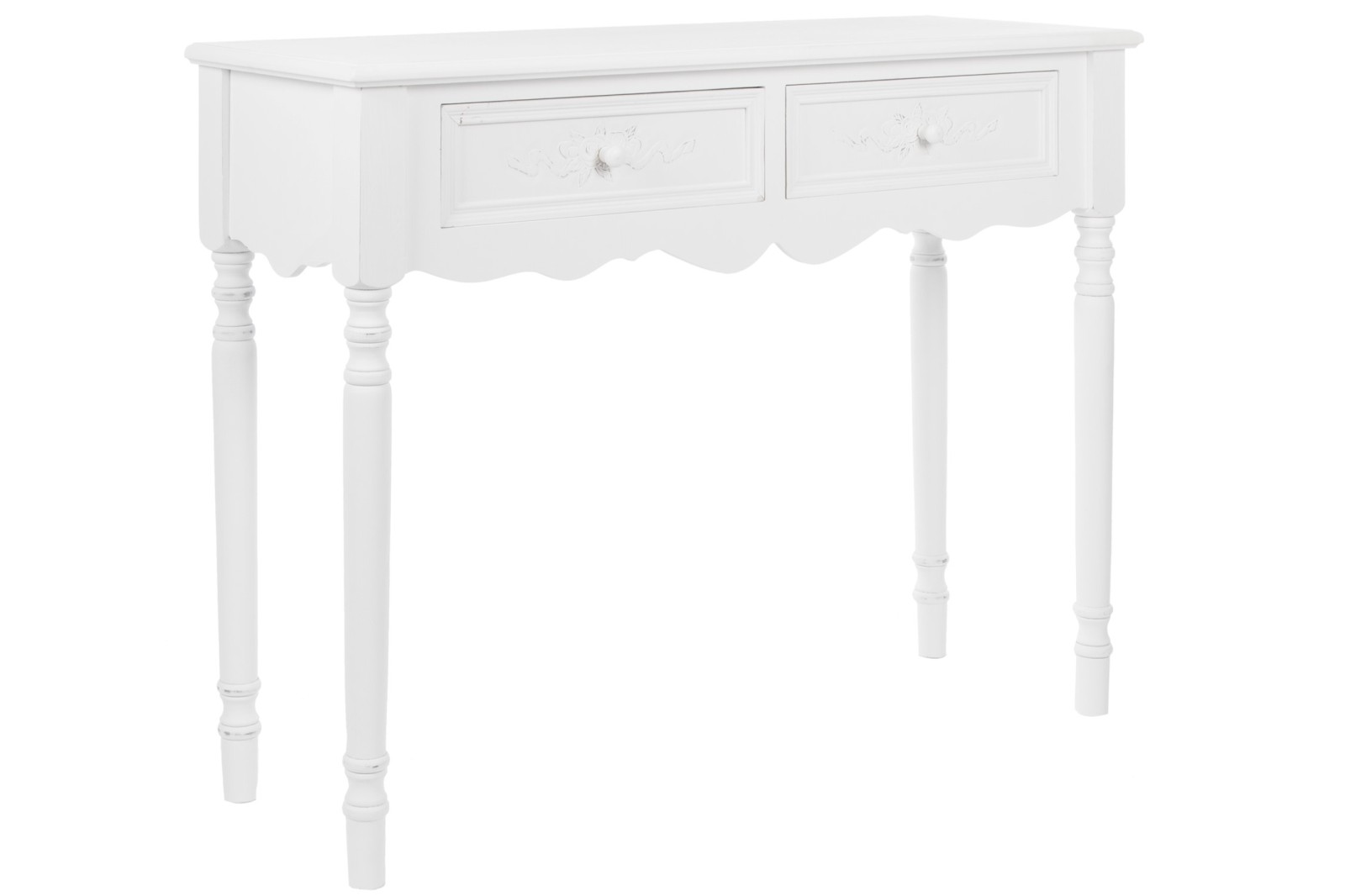 Konsolentisch ELEGANCE - weiß - 2 Schubkästen