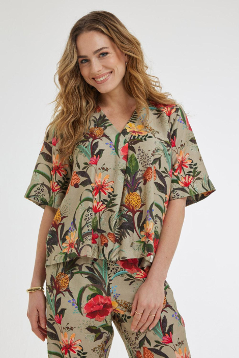 DIDI groene dames blouse