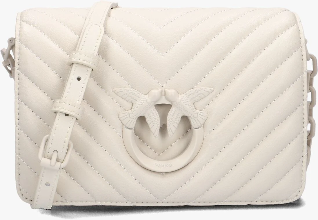 PINKO witte pinko schoudertas love click mini