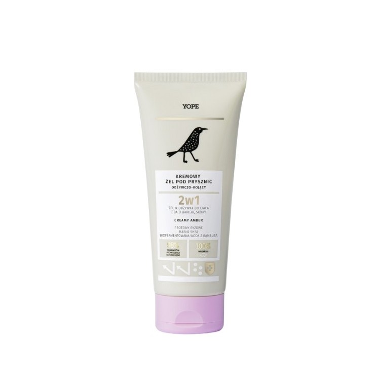 YOPE Pflegendes und beruhigendes cremiges amber Duschgel 200 ml