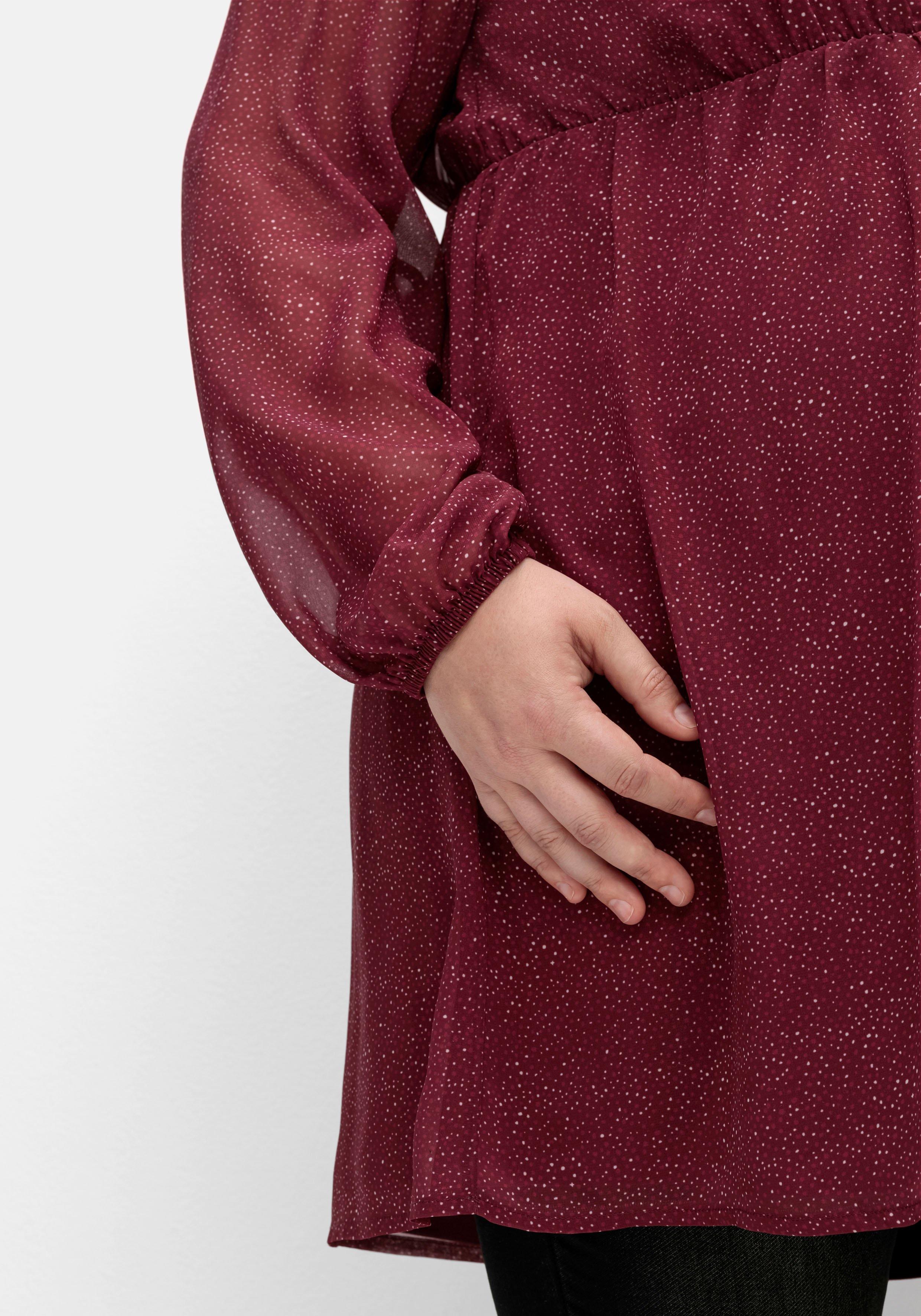 Stilltunika aus Chiffon, in Longform