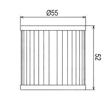 Filtre à huile HifloFiltro HF125 Type origine
