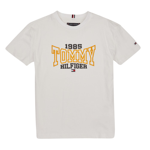 Tommy Hilfiger - TOMMY 1985 VARSITY TEE S/S - Blanc