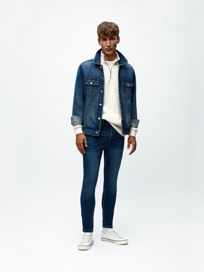 Calça jeans super skinny - Azul claro