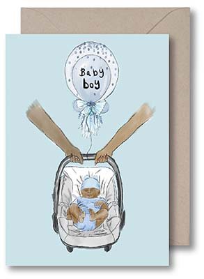 New Born Baby Boy Card