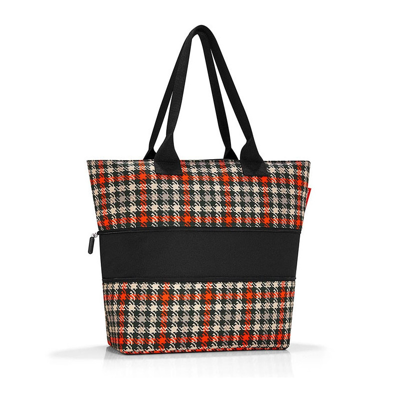 Sac shopping Shopper E1 Extensible 50 cm Glencheck red