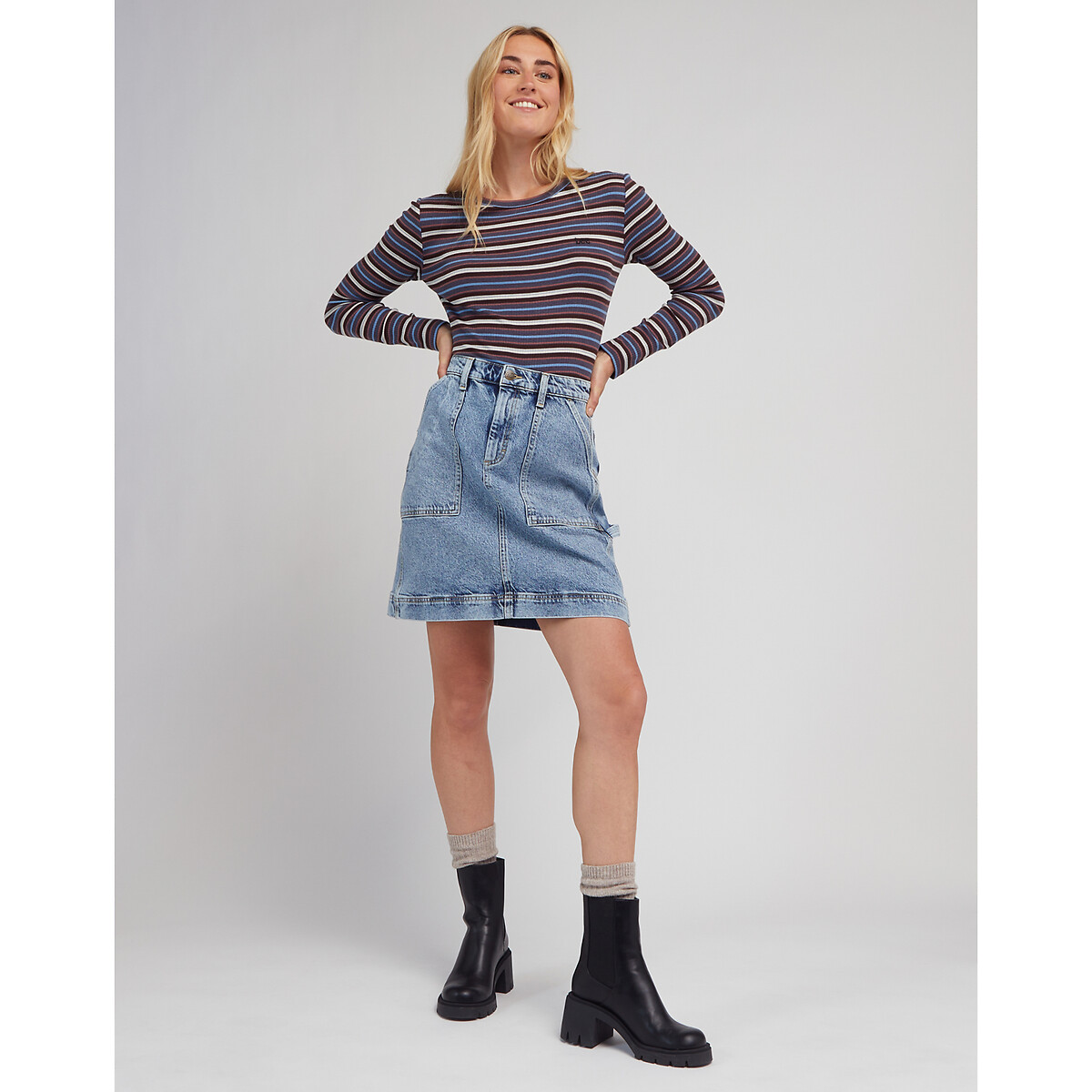 LEE<br>Saia jeans curta