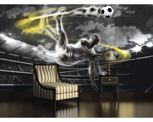 Vliesbehang 2000 VEXXXL Voetballers 4-delige set 416 x 254 cm