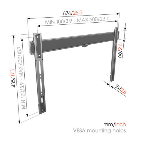 Vogel’s TVM 5605 Elite Flat Large 100” 100kg