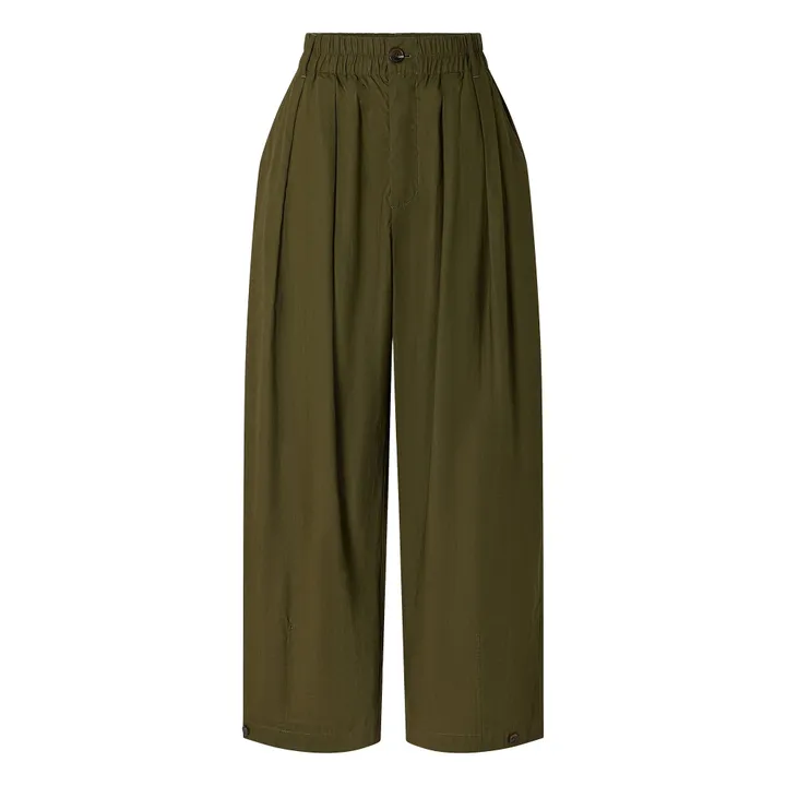 Soeur Pantalon Vernon Popeline de Coton | Vert kaki