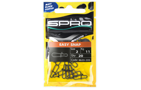 Agrafes Spro Easy Snap 'Matt Black' Speld