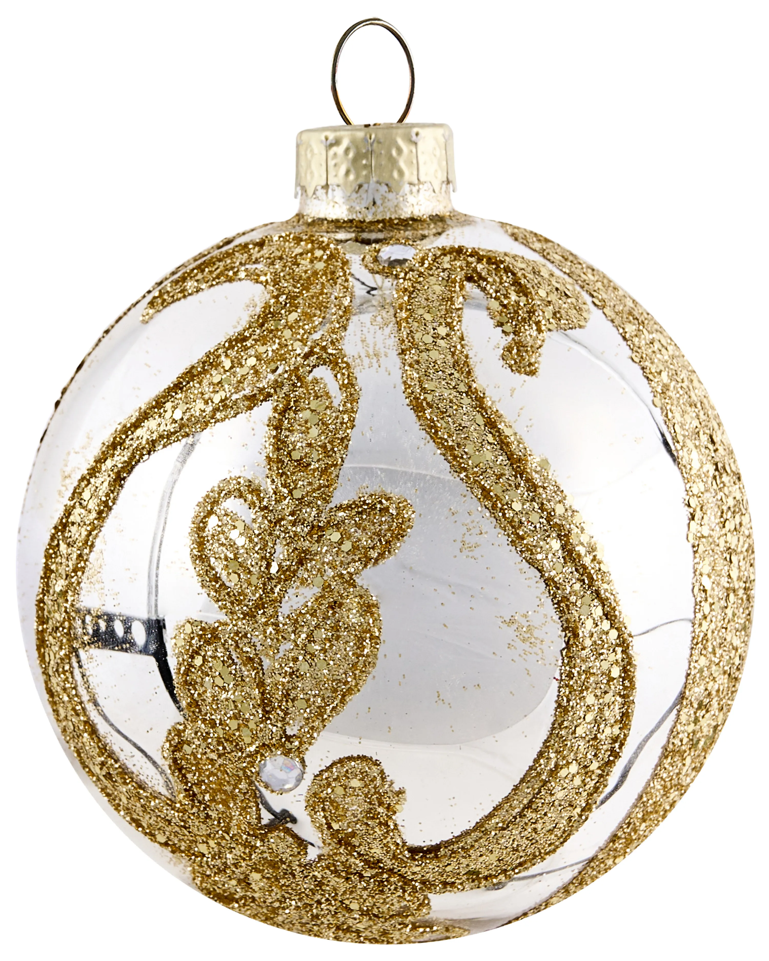 Set van 70 kerstballen FLICKER Glas Goud