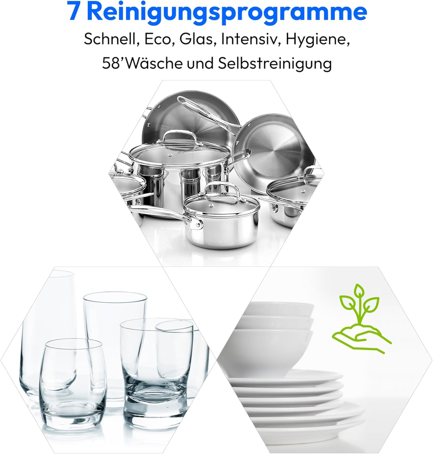 MEDION Mini Geschirrspüler DWT50 (Tischgeschirrspüler, Spülmaschine, 5 Maßgedecke, funktioniert mit Wasseranschluss, 35 cm tief, 7 Reinigungsprogramme, MD 37775) weiß