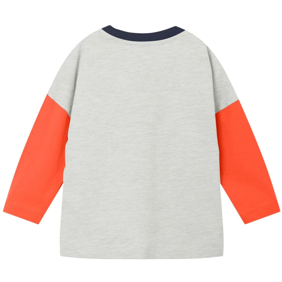 name it Langarmshirt Nmmvojo Light Grey Melange