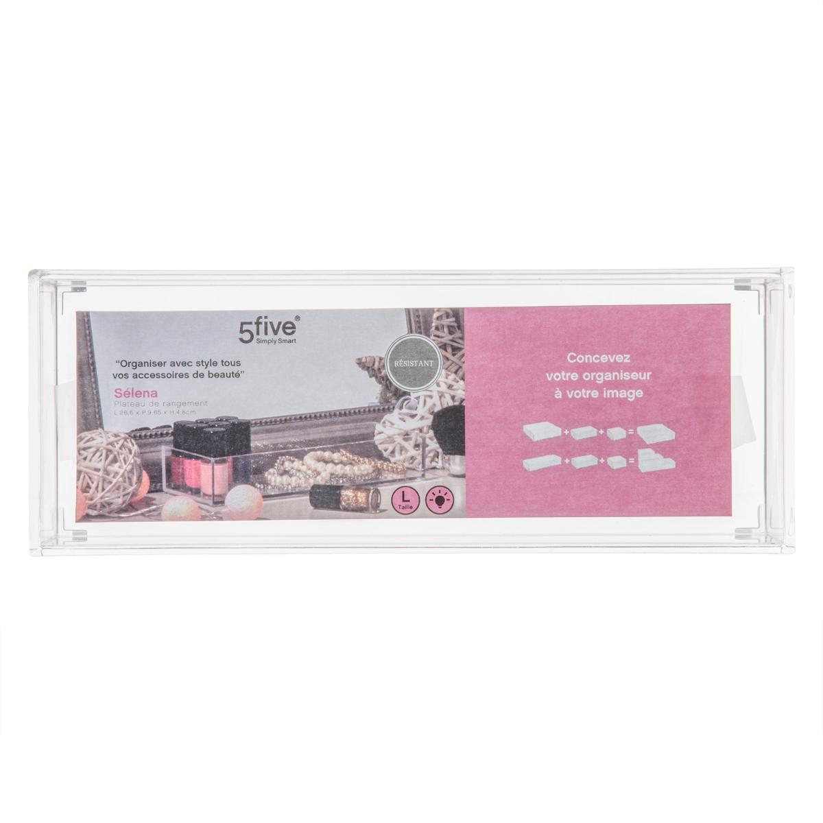 PLATEAU RANGEMENT RECTANGLE SELENA 25.6X9.6X4.8CM