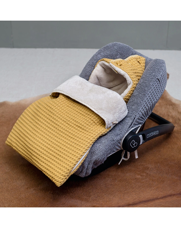 Fußsack OSLO (40x90) für Babyschale in ochre