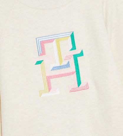 Tommy Hilfiger Sweatshirt - Multi Farbmonogramm - Calico Heathe