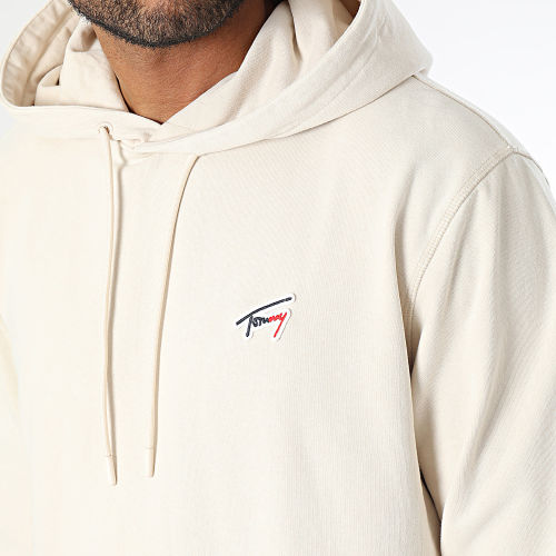 Sweat Capuche Regular Washed Signature 7912 Beige