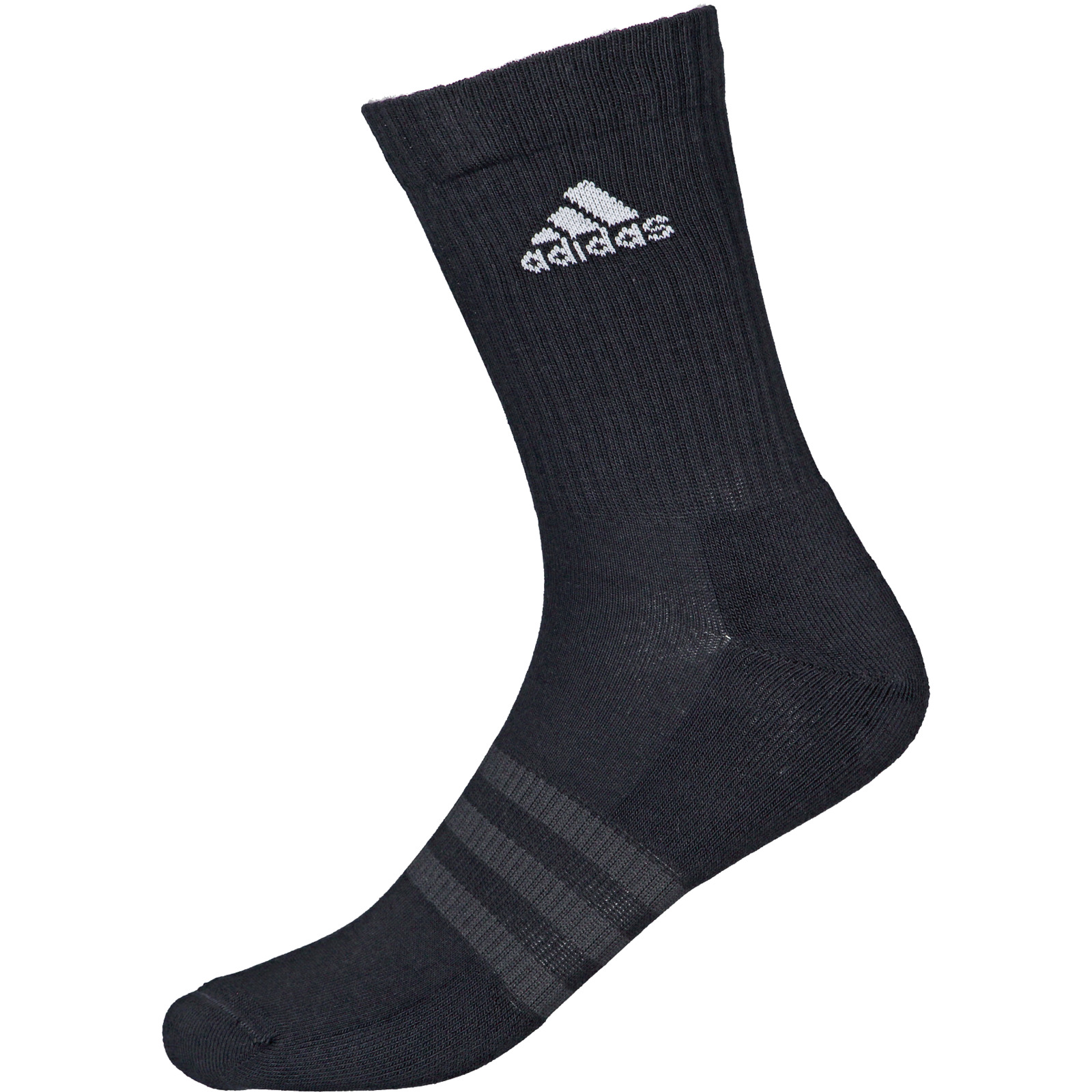 Adidas Sportsocken Cushioned, 3 Paar 43-45, schwarz