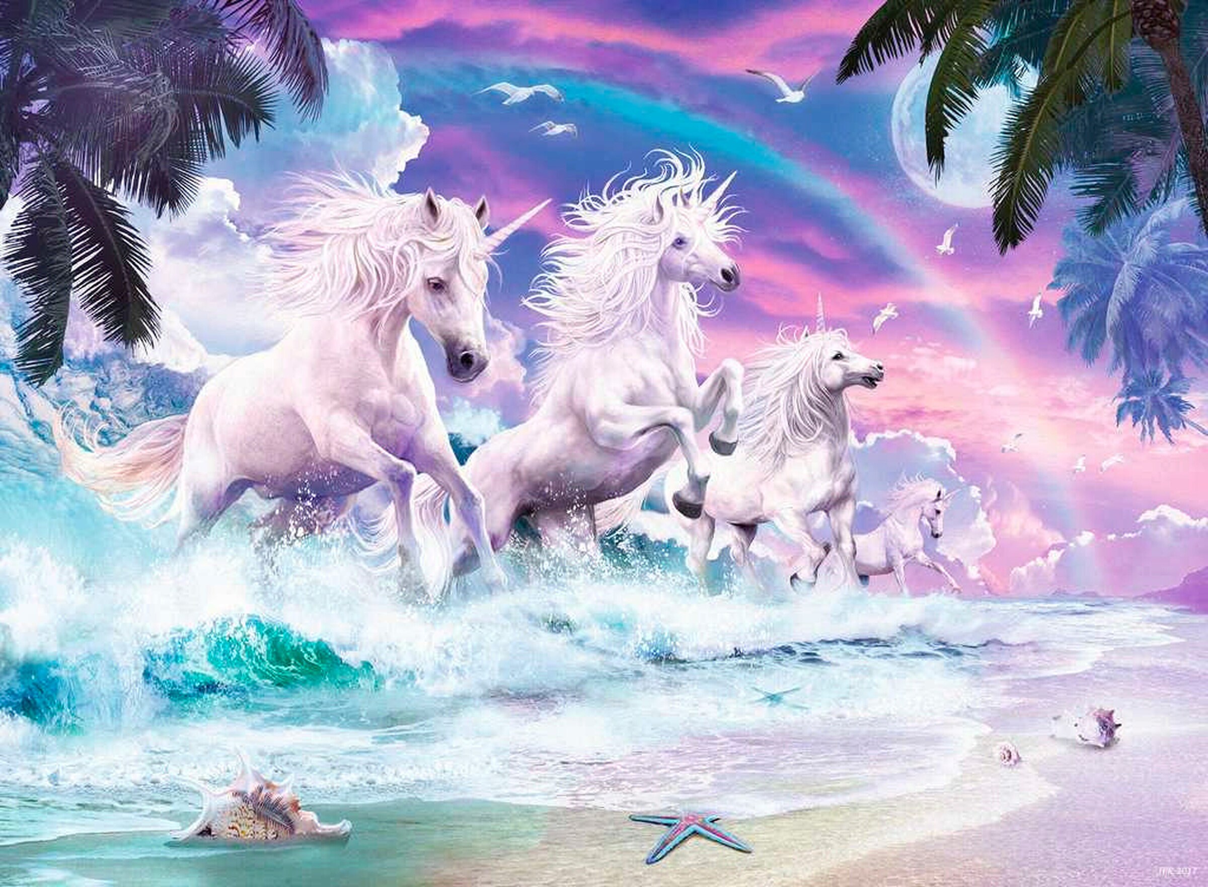 Ravensburger Einhörner am Strand