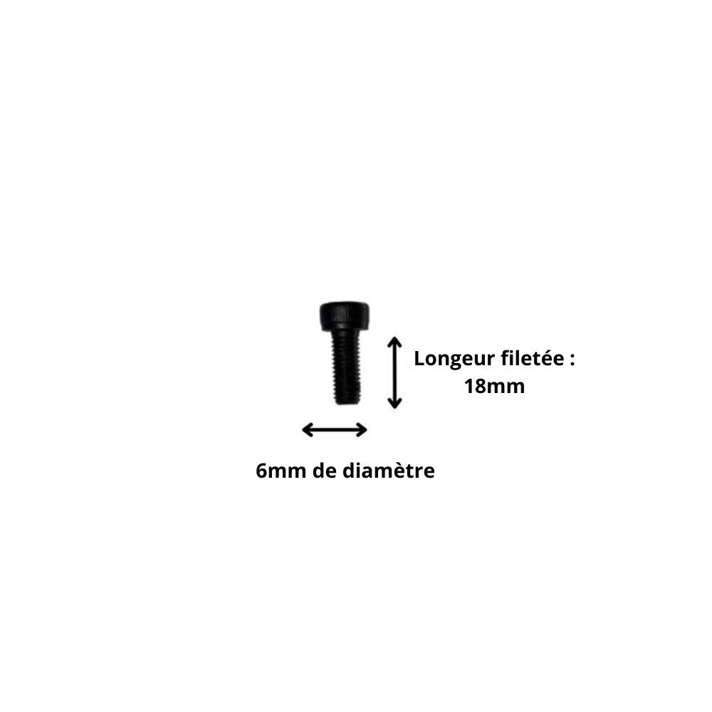 Vis M6x18 à Tête Cylindrique et Empreinte Allen (Pack de 10)