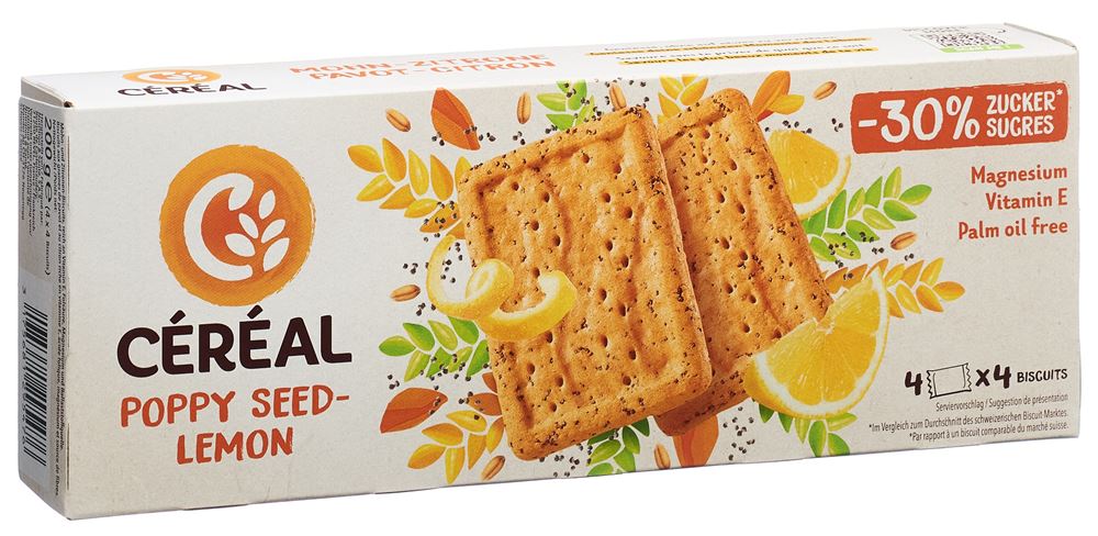 Céréal Céréal Biscuit Mohn Zitrone 1 Stk