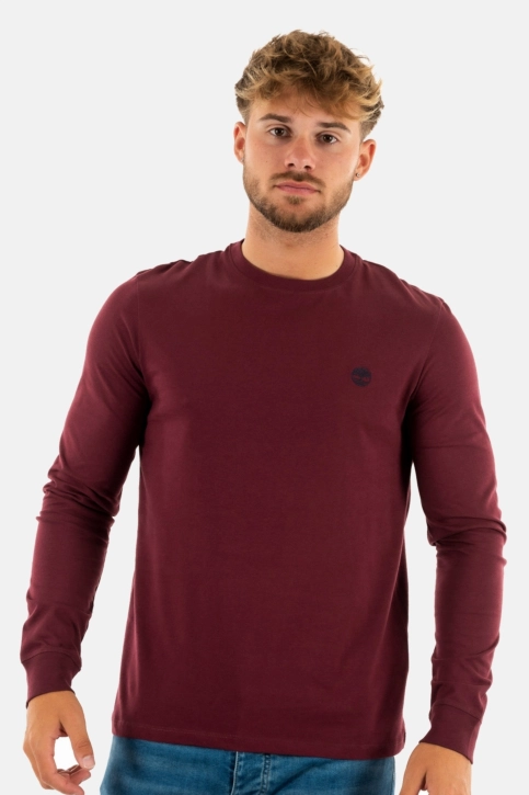 Tee shirt manches longues timberland ls dnstn rv crew slim i301 port royale