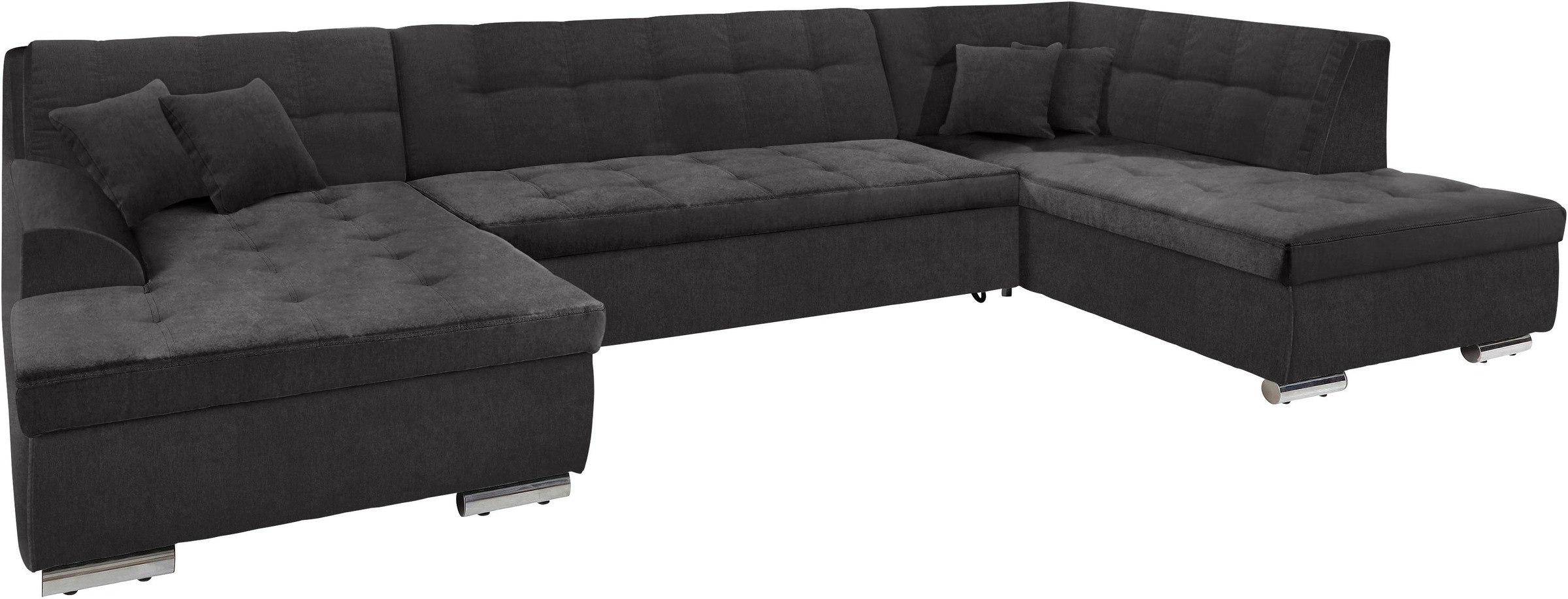 DOMO collection Wohnlandschaft »Aversa U-Form« wahlweise mit Bettfunktion, frei im Raum stellbar