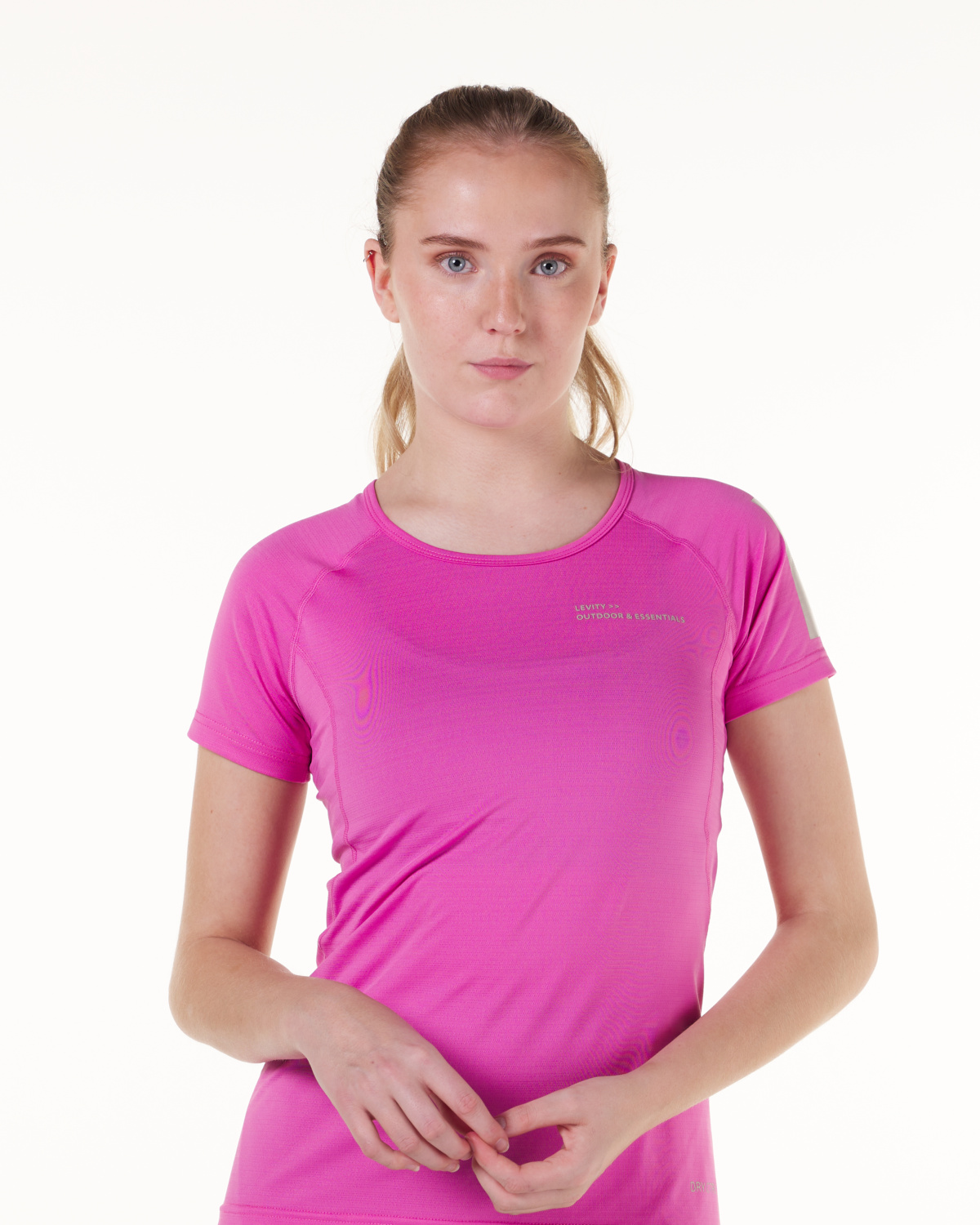 LEVITY Helium Dry Ctrl Tee Luminous Pink