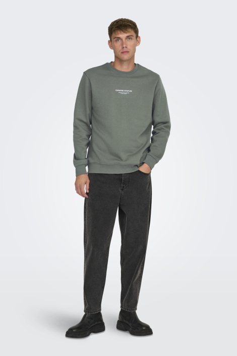 Only & Sons groene heren sweater