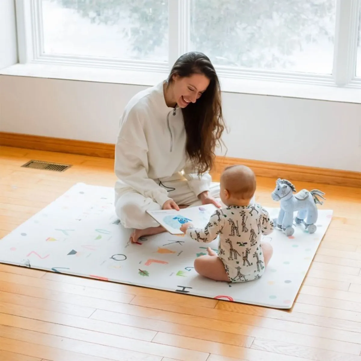 Baby Care Tapis de Jeux Réversible Petit - Dinosaure