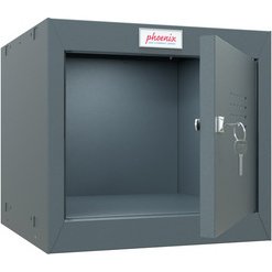 Casier cubique CL0344, serrure à clé, gris clair