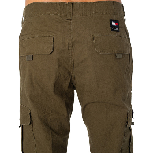 Tommy Jeans - Pantalones Cargo Ethan Verde