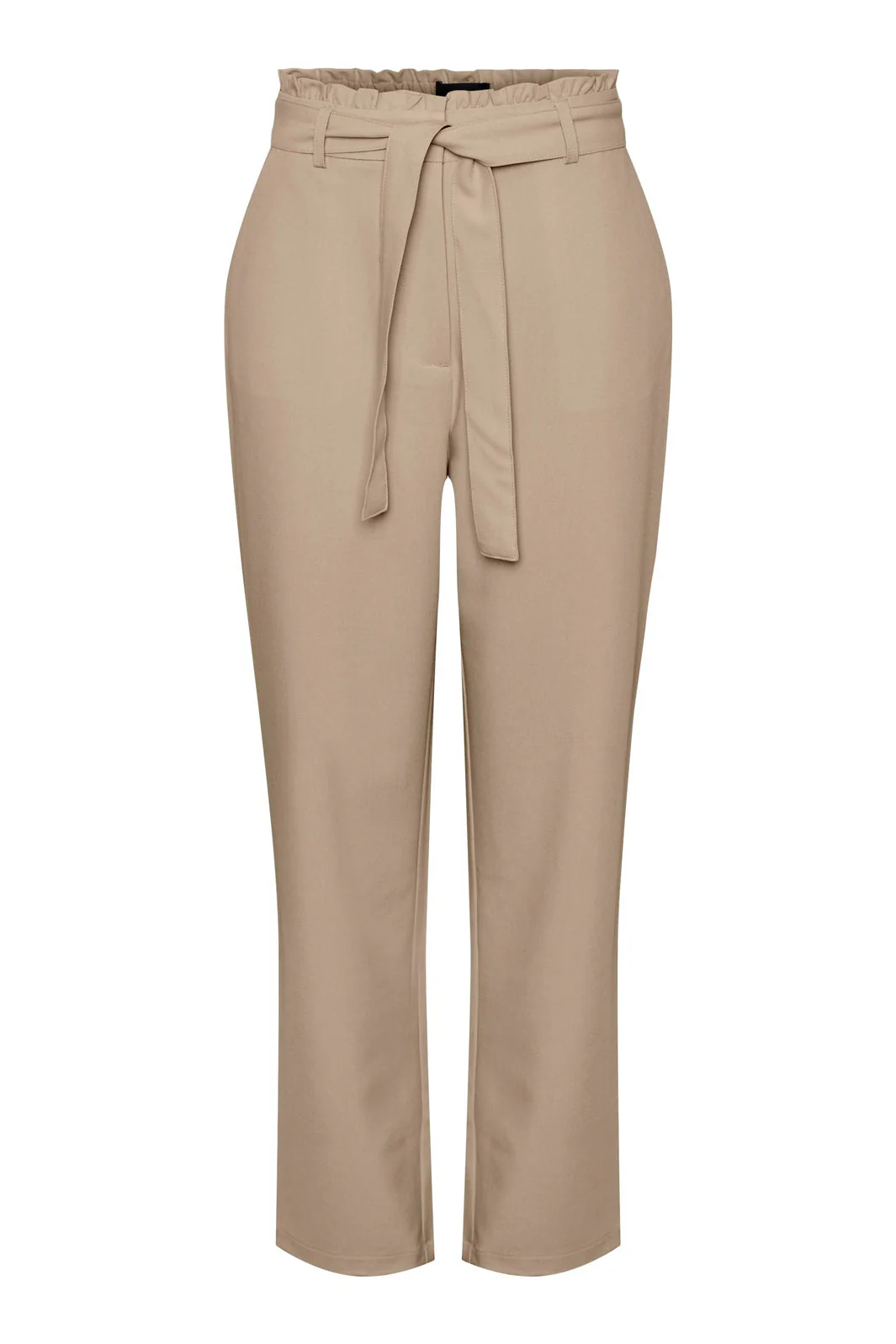 Pieces PcBoss Hw Paperbag Straight Pants Noos white pepper