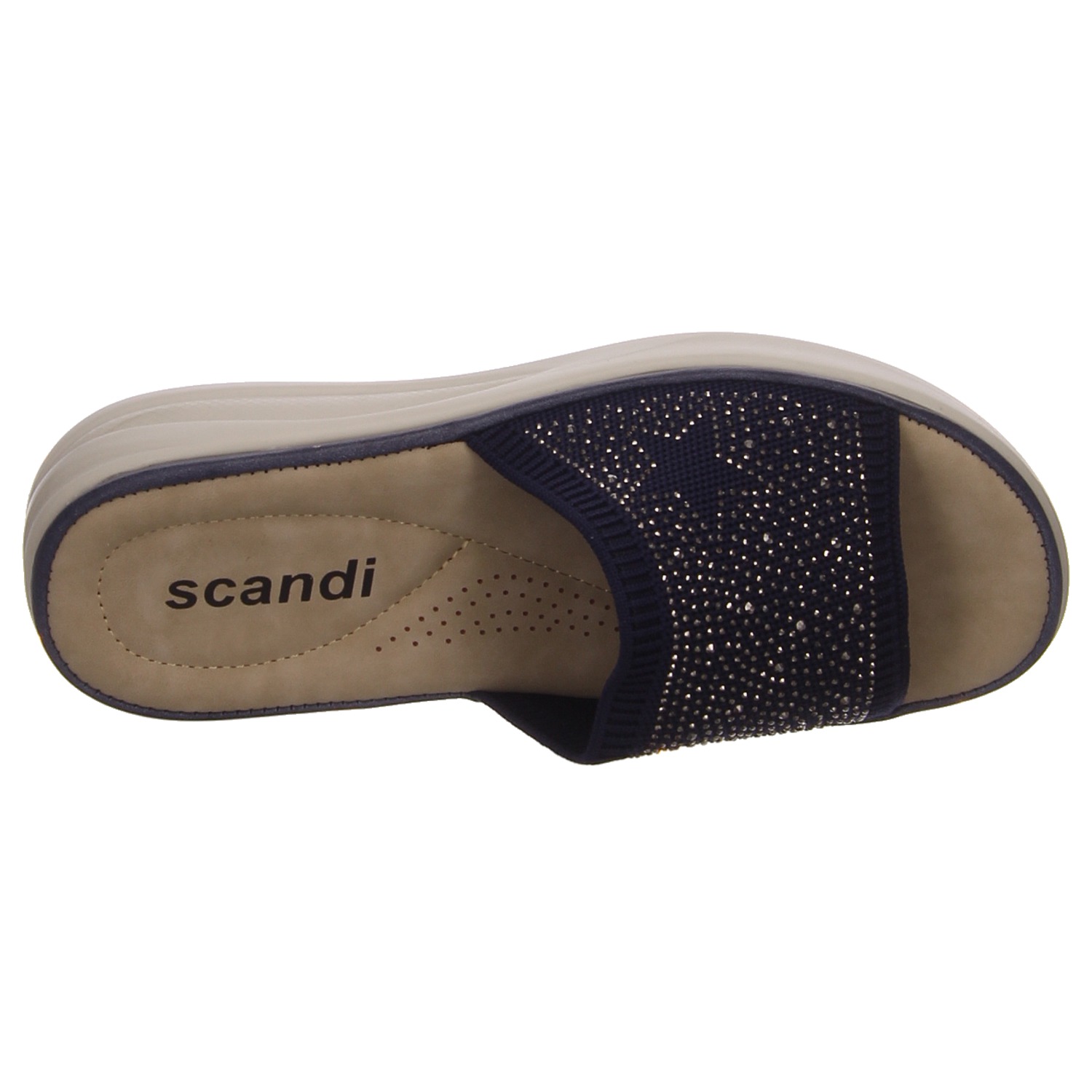 Scandi Pantolette dunkelblau blau