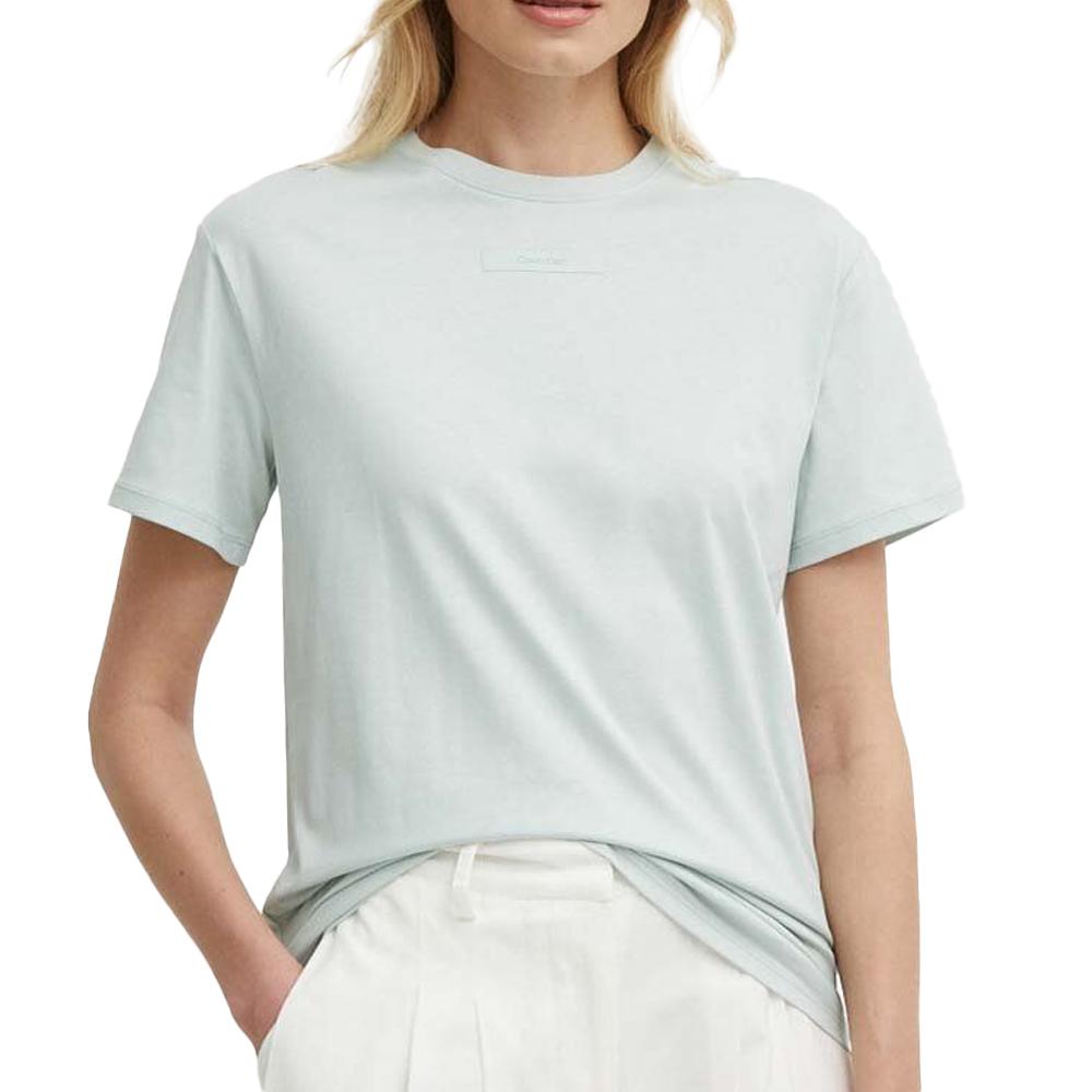 Calvin Klein Jeans T-shirt Vert Femme Calvin Klein Micro Logo