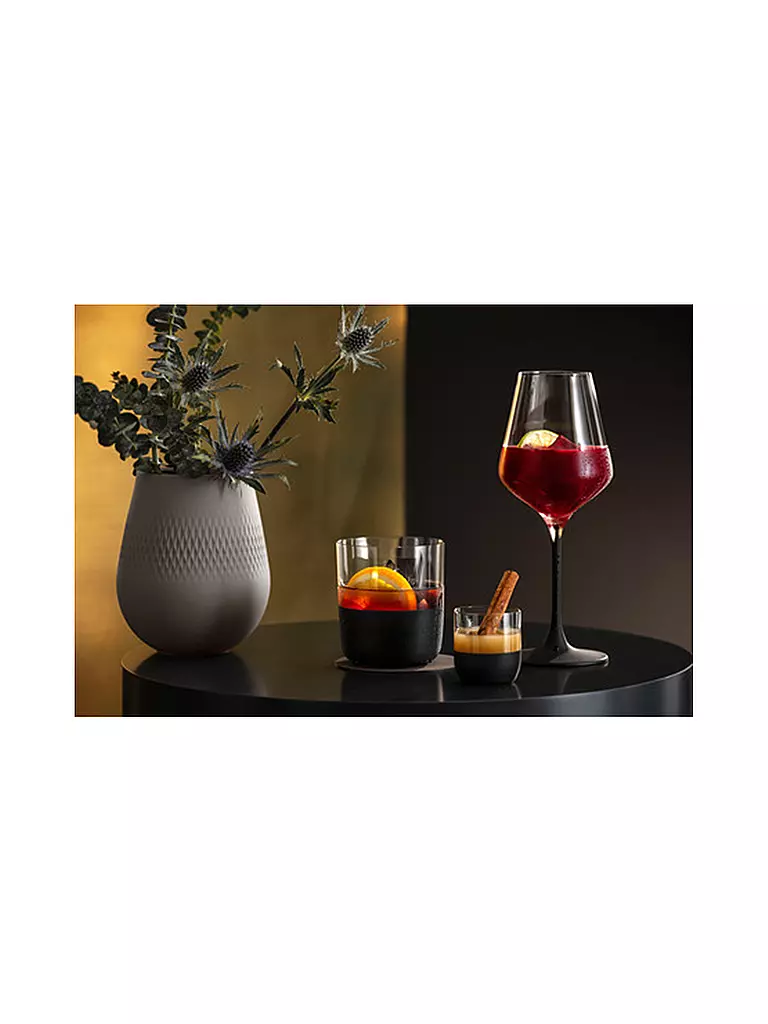 VILLEROY & BOCH Whiskeyglas Set 4er MANUFACTURE ROCK 250ml schwarz