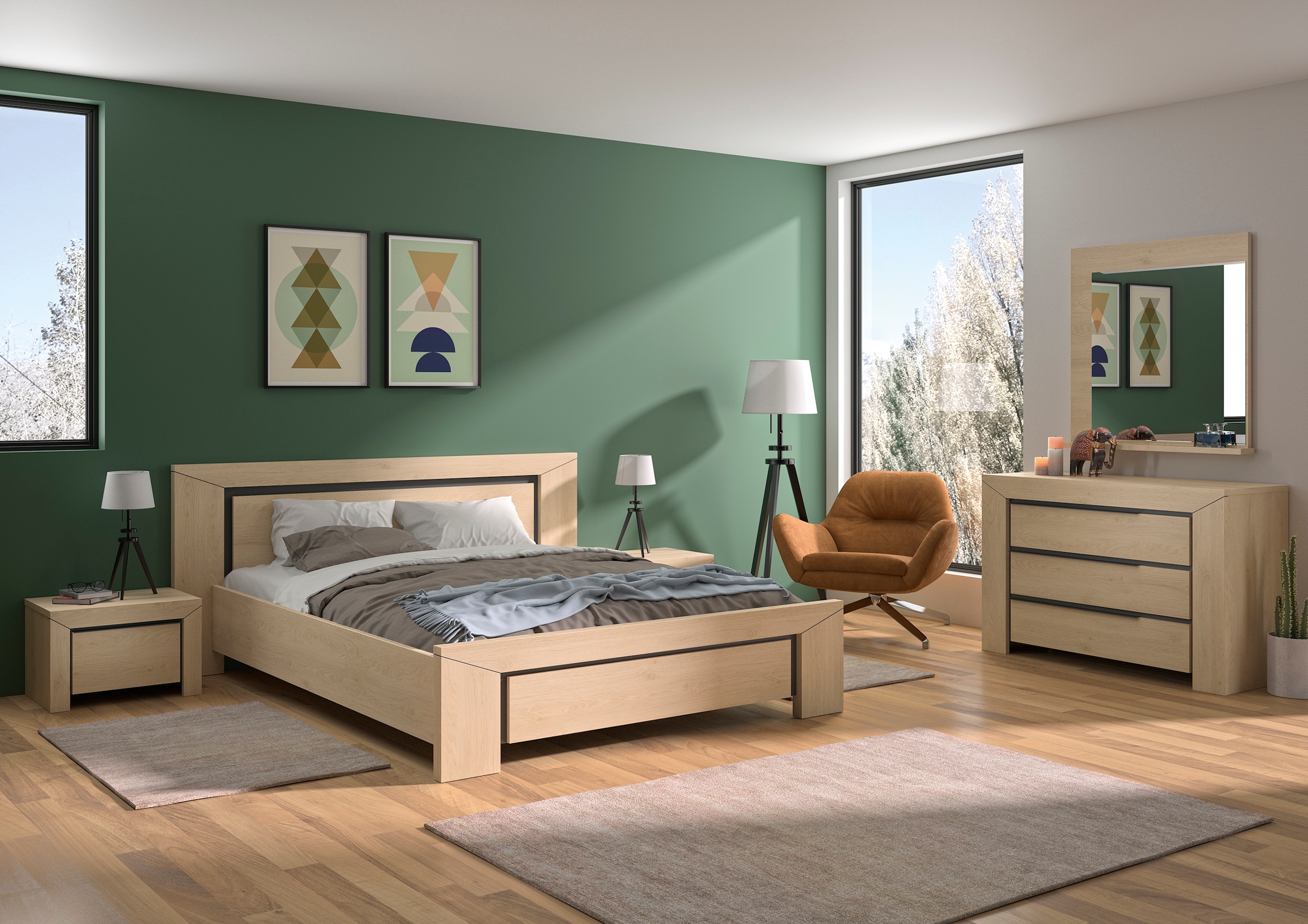 Gami Nachttisch »Brugge« 1 Stk. tlg. Breite 57 cm