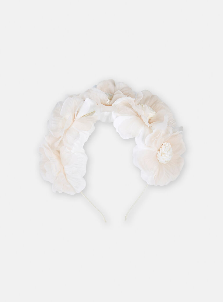 Serre-tête cérémonie à fleurs pour fille