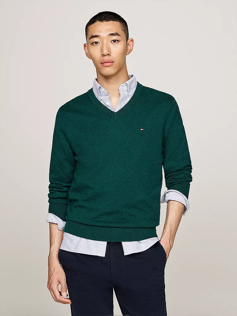 TOMMY HILFIGER Pullover grün