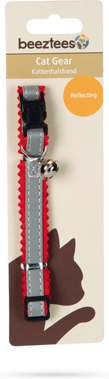 Beeztees kattenhalsband Reflect grijs 32 x 10 cm