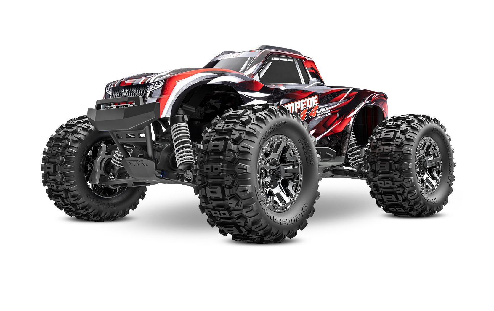 Monster Truck Stampede 4x4 VXL Rot, ARTR, 1:10<br>Robuster 4WD Brushless Monstertruck